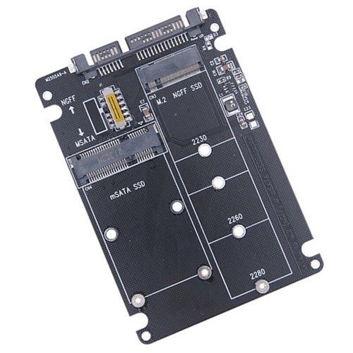 M.2 NGFF SSD to SATA3 Adapter, Double Slot with Easy Switching Enclosure Option - Afbeelding 6 van 10