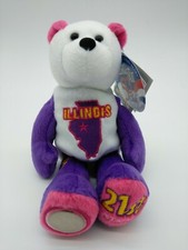 Limited Treasures State Quarter's Coin Teddy Bear Illinois 21