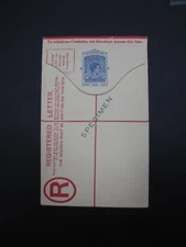 GRENADA GVI 3d registered envelope oveprinted  Specimen, fine