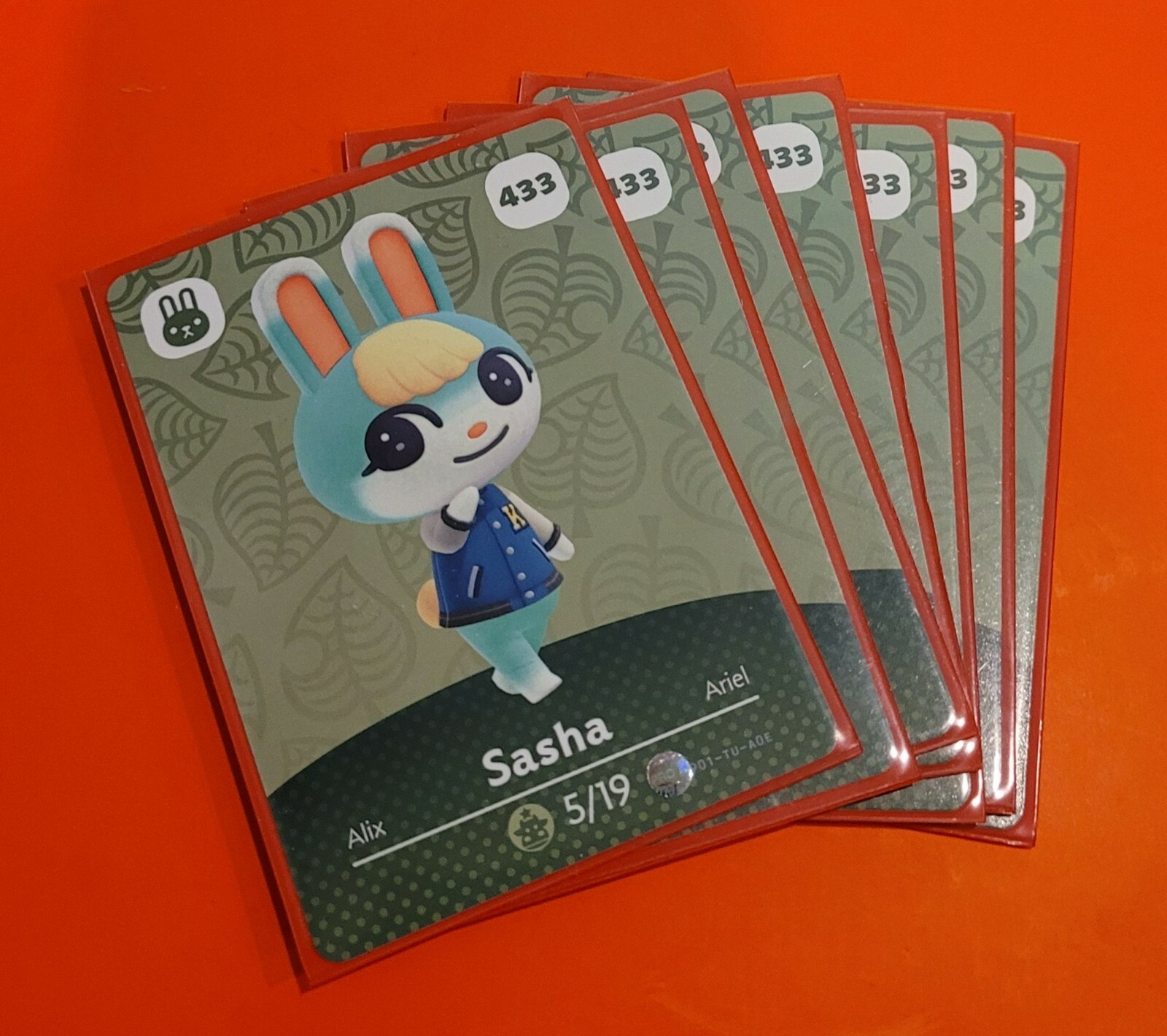 Sasha Amiibo Card #433 Animal Crossing New Horizons Neve…
