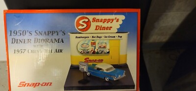 NEW SNAP-ON 1950'S SNAPPY'S DINER DIORAMA MODEL TOY 1957 CHEVY BEL