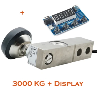 3000Kg Gewicht Sensor mit Fuß Elektronische Waage Wägezelle mit Display HX711 - Bild 1 von 4