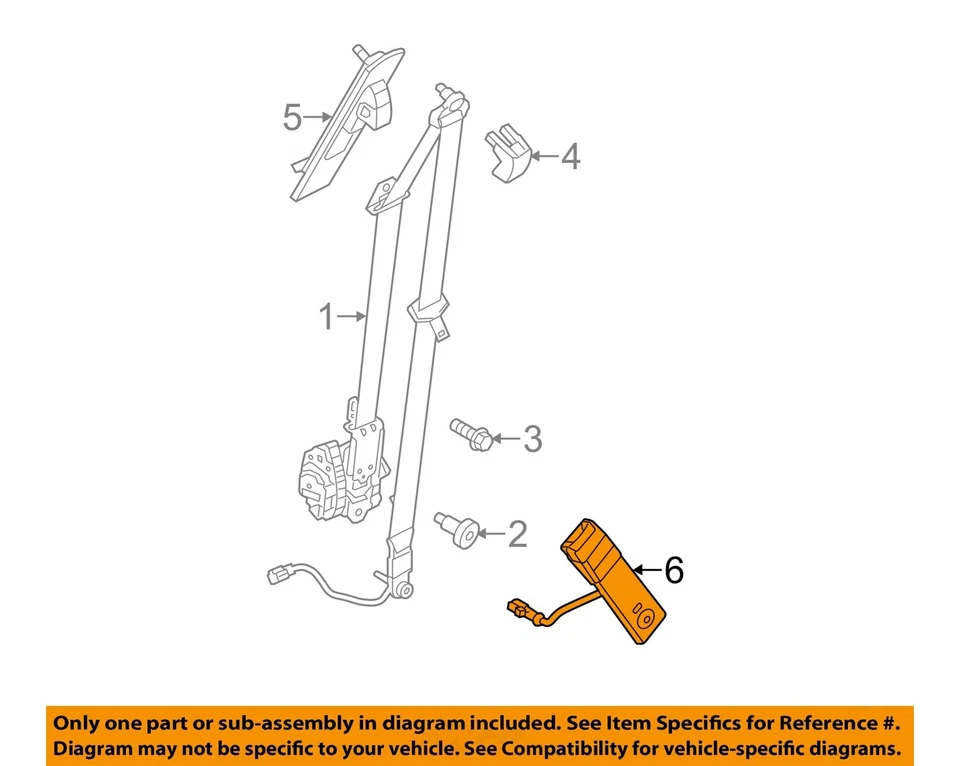 Used Front Left Seat Belt Front fits: 2015 Ford Fiesta bucket driver buckle Fron Foto 3 de 4