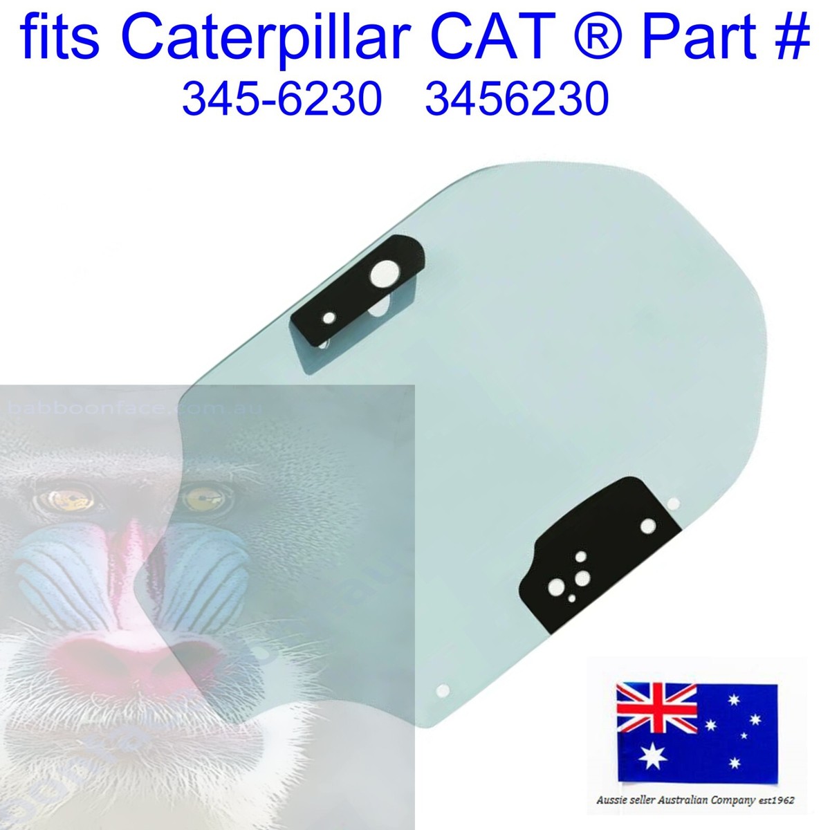 fits Caterpillar CAT Door Glass 345-6230, 3456230 289D3, 297D
