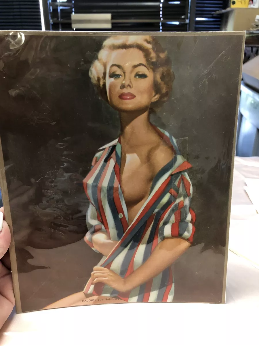 Vintage Haughty But Naughty Pin-up Art Print 10”x8” | eBay