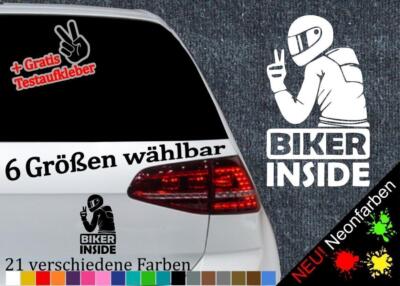 Biker Inside Respekt -6 Größen 21 Farben- Aufkleber Motorrad Sticker Peace Biken