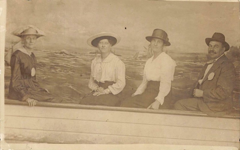 RPPC Studio Photo CONEY ISLAND New York Amusement Park 1910s Antique Postcard