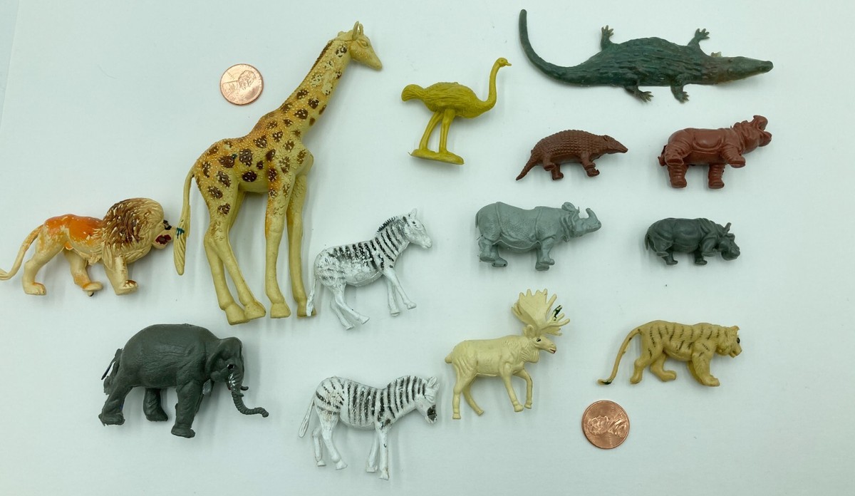 Lot Hong Kong Plastic Zoo Animals Multiple Scales | eBay