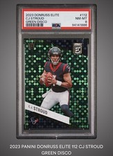 2023 Panini Donruss Elite - Rookies Green Disco #112 C.J. Stroud (RC)