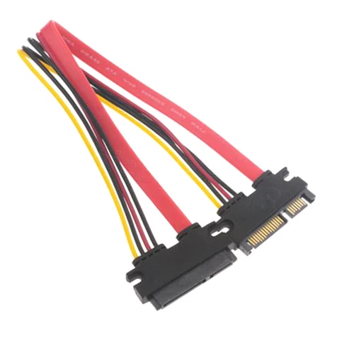P29 SATA Stromkabel 7+15 Pin, 22-Pin Verlängerung Stecker auf Buchse, Datenkabel