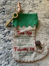 Tiny ELF Key Christmas Stocking for Friendly Elf On A Shelf