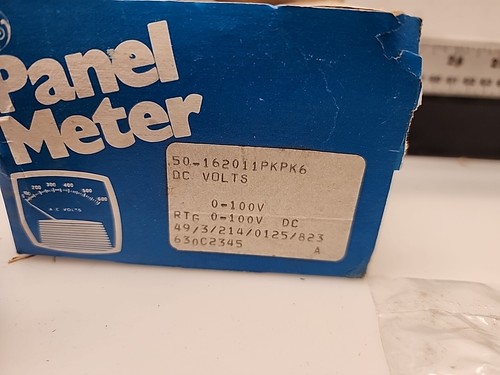 NOS! GENERAL ELECTRIC,50-162011PKPK6,PANEL METER 0-100 DC VOLTS - Picture 3 of 5