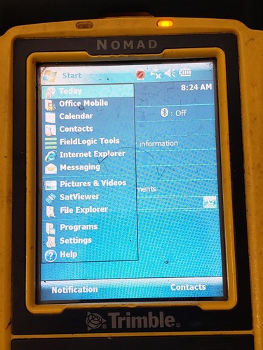 Trimble Nomad 800LC With SatViewer 1.0.4.0 In Fair Condition. NO BATTERY!!! - Picture 2 of 24