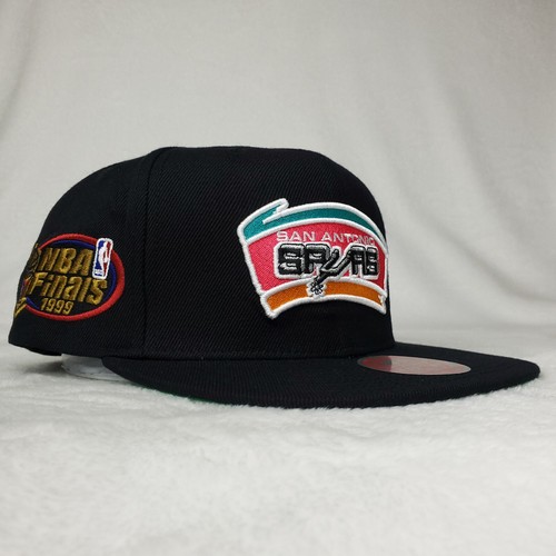 San Antonio Spurs Mitchell & Ness NBA Snapback Hat Cap 3D Logo Black NWT - Picture 3 of 8