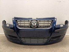 VW Polo 9N3 original Stoßstange vorne LD5Q Blau Facelift Baujahr 2006