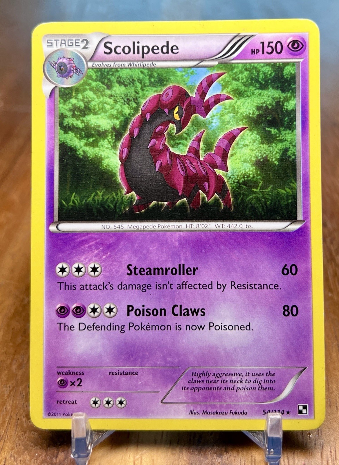 Scolipede 54/114 Rare Black & White Pokemon