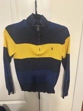 Polo Ralph Lauren Boys 1/4 Zip Sweater Size Small