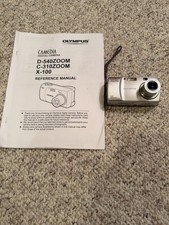 Olympus Camedia D-540 Zoom 3.2 MP Digital Camera & card- Silver - Tested-Works🔥
