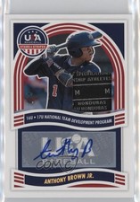 2024 Panini Stars and Stripes Laundry Tag 1/4 Anthony Brown Jr Patch Auto 0ie5