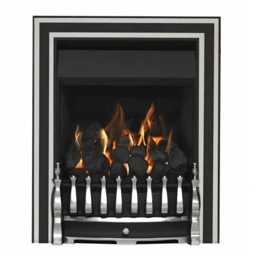 Valor Allure Full Depth Convector Gas Fire Inlay Trim Black/Chrome ...