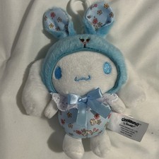 Sanrio Character Cinnamoroll Mascot Flower Bunny Plush Doll