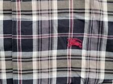 Vintage 90s Burberry's Check Plaid Long-sleeve Button-down shirt Men Large USA