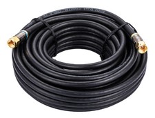Cables Direct Online 30M Black RG6 Coax Cable Dual Shield Outdoor/Indoor Coax...