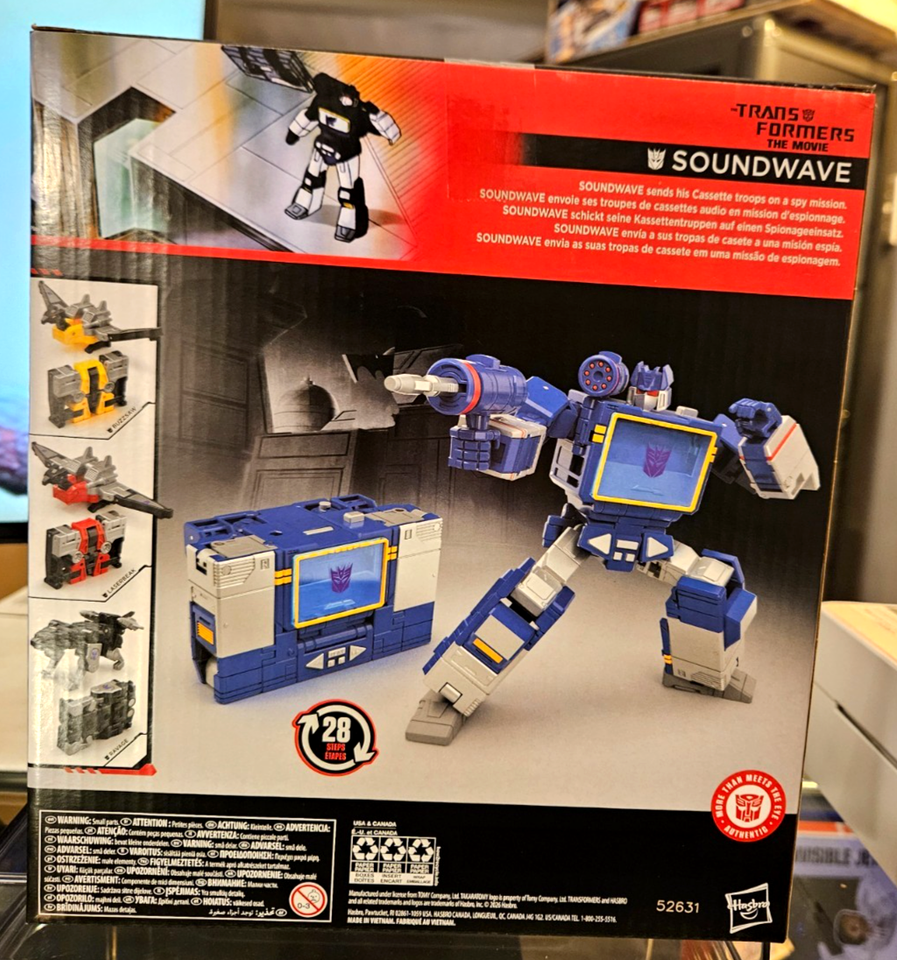 Transformers (The Movie) Studio Series 86 Soundwave w/ Tapes | eBay