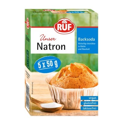 Natron, BackSoda, Alleskönner als Backtriebmittel, zum Binden von Säure, zum ...