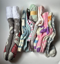Lot of 11 Pairs Women's Socks Size 5-10 Multiple Patterns Multi-color All New