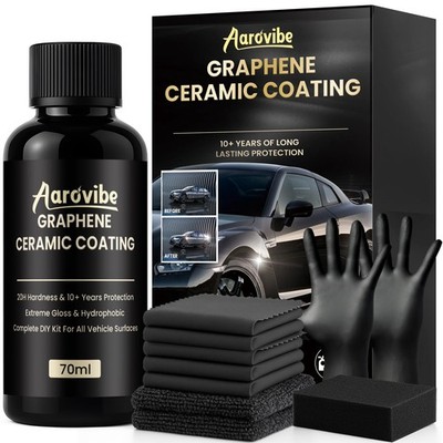 20H Advanced Graphene Ceramic Coating Car Kit - 10+ 70 ml (1er Pack), grau 