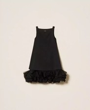 Twinset Milano - Short Dress with Tulle Floun...