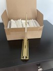 Set of 4 - 5” X 7” Clear Acrylic With Gold Frame Self Standing Photo Frames NEW — photo 2