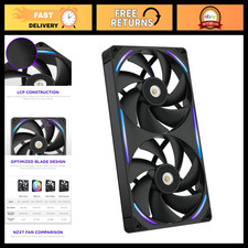 280mm PWM RGB Performance Fan - High Airflow, Quiet Operation, Black Finish