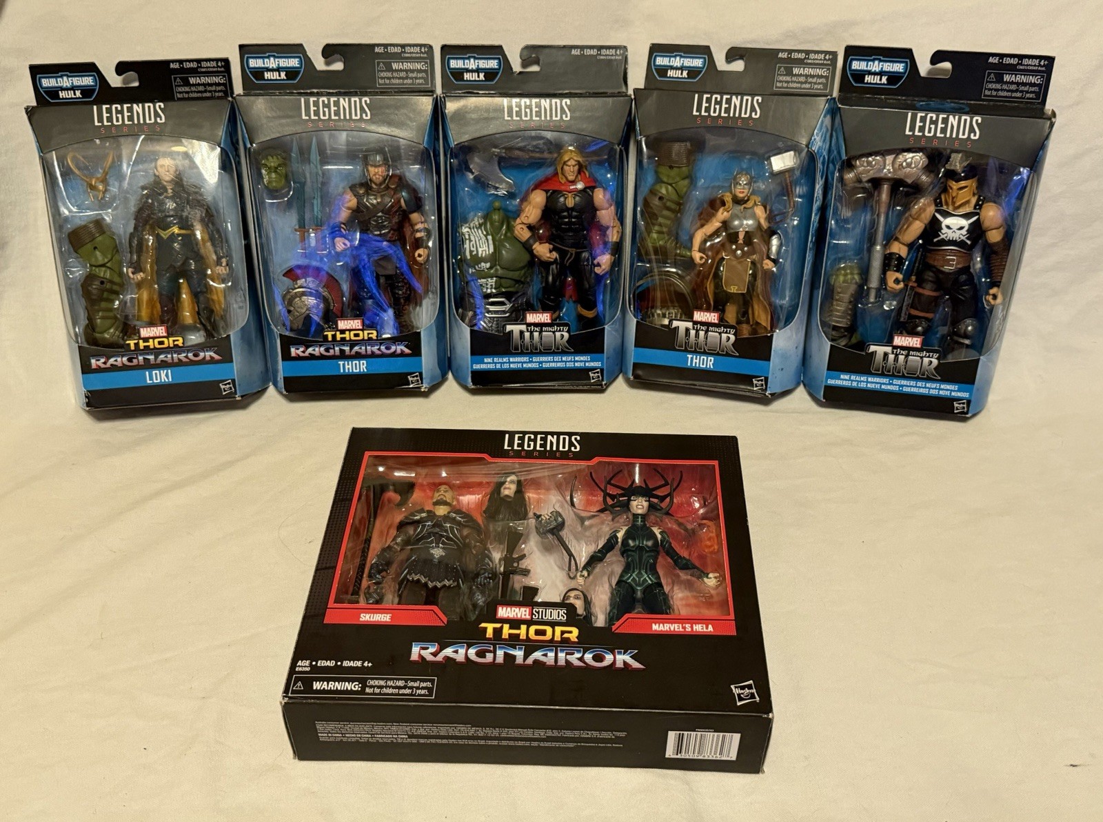 Marvel Legends Gladiator Hulk BAF Thor Ragnarok Figures Skurge Marvels Hela