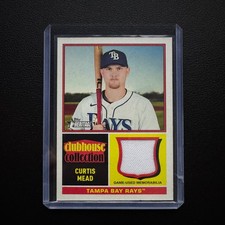 Curtis Mead 2025 Topps Heritage Clubhouse Collection Relic #CCR-CM Jersey Patch