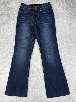 YMI Bootcut Jeans Women 9 Blue Med Wash Mid Rise Regular Fit Stretch 31x27 Denim