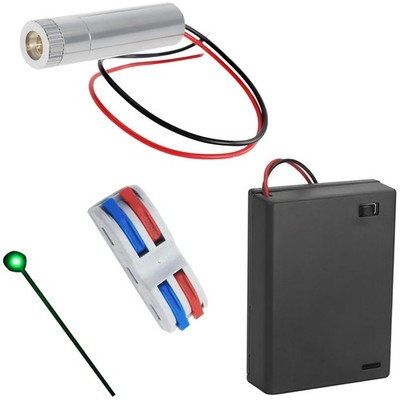 1 Pcs 520nm 3-5V Grün Laser-Dot-Modul-Diode mit Fahrer-Kunststoff-Objektiv + ...