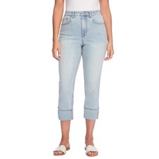 Frye Women's Cuffed Crop Jean, Stevie Wash Blue 6/28