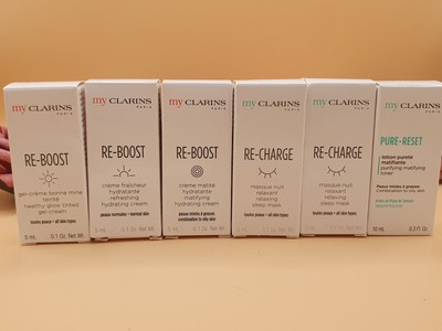 My Clarins   Re Boost Cream 3x5ml Pure Resist Toner 10ml Re Charge Mask 2x5ml