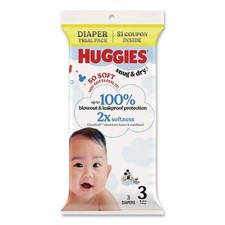 Huggies Snug and Dry, Size 3, 16 lbs to 28 lbs, 3 Diapers/Pack, 30 Packs/Carton