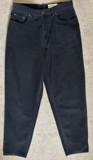 VINTAGE Eddie Bauer Jeans Womens 10 Black Straight Loose High Denim 30x30