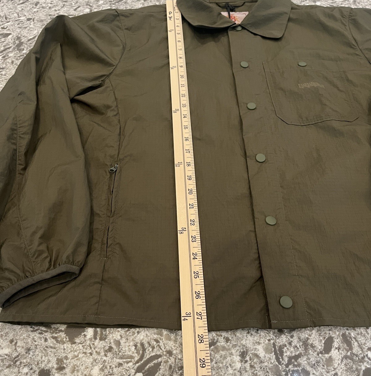 New Baracuta Ripstop Utility Shirt Jacket Windbreaker Men 42 Olive image 8