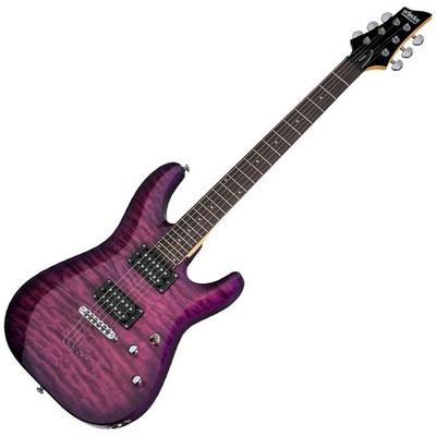 Schecter C-6 Plus Series Electric Guitar - Electric Magenta