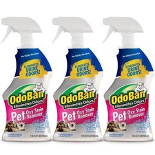 3 Pack OdoBan 32oz. Pet Oxy Stain Remover Eliminates Urine Odor Oxygen Activated