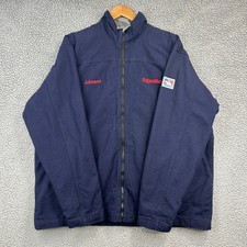 Tyndale Men's Navy 2XL Jacket Exxon Mobil Fire Resistant FR Arc Rated Work Coat
