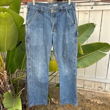 Carhartt Carpenter Jeans Blue Workwear Denim 32x30 Relaxed Fit