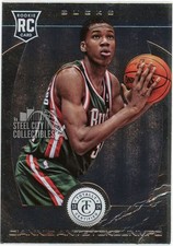Giannis Antetokounmpo 2013-14 Panini Totally Certified Rookie Card 236 (Creased). rookie card picture