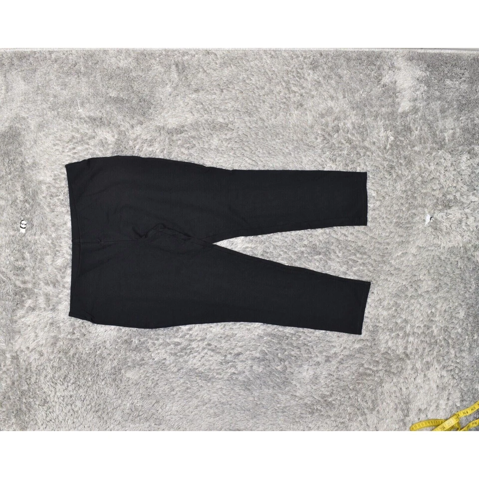 LRL Lauren Ralph Lauren Women's Size PM Legging Skinny Pants Black Viscose Pull - Image 2 of 4