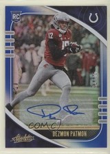 2020 Absolute Rookie Signatures Blue Spectrum 32/35 Dezmon Patmon #133 Auto 9r9